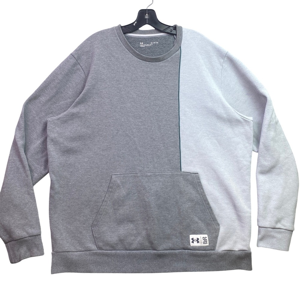 Under Armour Sweatshirt Mens Extra Large Color Block Pullover Athleisure